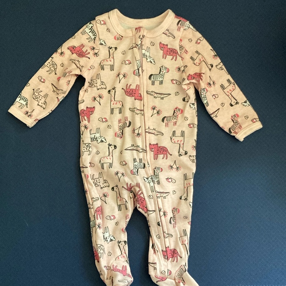Emporio Baby girl 0-3 months footed sleeper